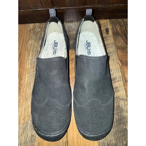 JBU by Jambu Lena Suede Casual Black Slip-On Shoes Size 9 - Picture 11 of 13